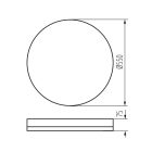 ANBAR LED 37W CCT W mennyezeti lámpa Kanlux