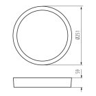 DABER 8-13W CCT SE B mennyezeti lámpa Kanlux
