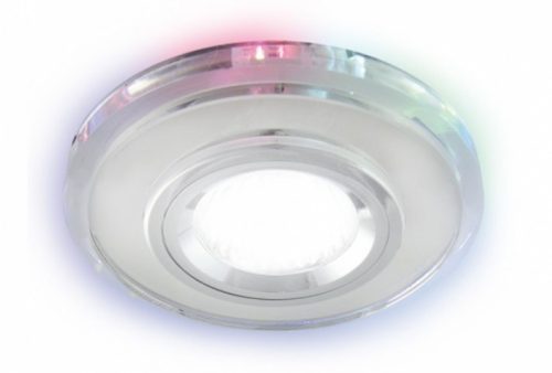 Riana Led kör alakú spot keret, króm RGB, GU10-es foglalattal LEDmaster