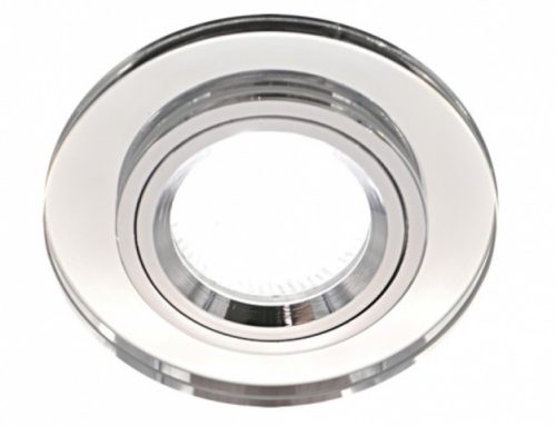 Riana kör alakú spot keret átlátszó/króm, GU10-es foglalattal LEDmaster