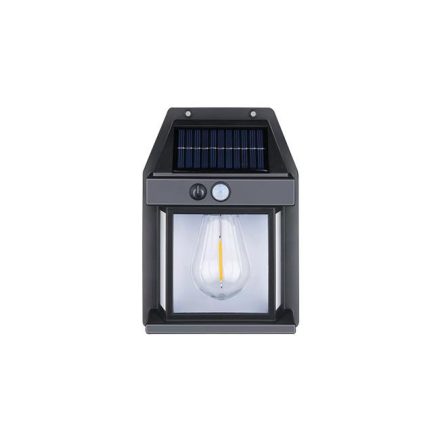 1W 3000K IP44 solar LED lámpa mozgás- és szürkületérzékelővel MasterLED