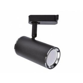 Fekete sínre szerelhető lámpa GU10-es foglalattal Strühm