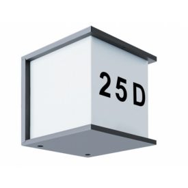 Maxim szürke házszám világító lámpa E27 Strühm