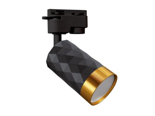 Luter TRA fekete/arany színű sínre szerelhető lámpa GU10 Ledmaster