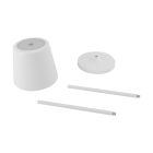 2W CCT LED fehér asztali lámpa újratölthető akkumlátorral Strühm 