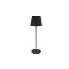 2W CCT LED fekete asztali lámpa újratölthető akkumlátorral Strühm 