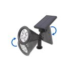 2W 5500K IP65 leszúrható napelemesfekete kerti lámpatest MasterLED