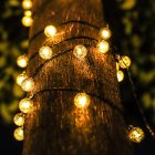 Napelemes gömb alakú girland 20LED 485 cm MasterLED