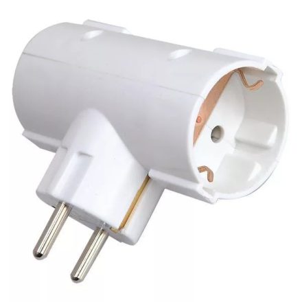 Konnektorba dugható kettes "T" elosztó fehér Ledmaster