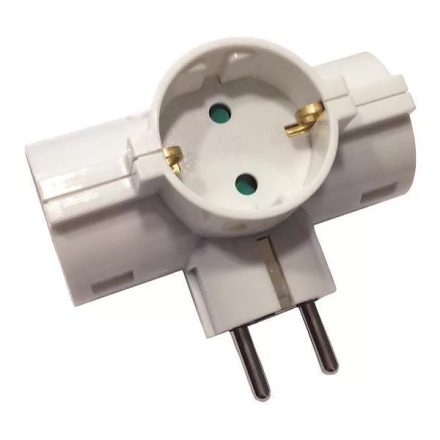 Konnektorba dugható hármas "T" elosztó fehér Ledmaster