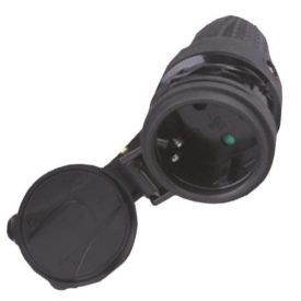 Földelt gumis dugaljzat 16A 220-240V IP44 Eurolamp
