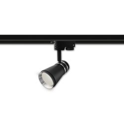   Fekete sínre szerelhető lámpa GU10-es foglalattal LEDmaster