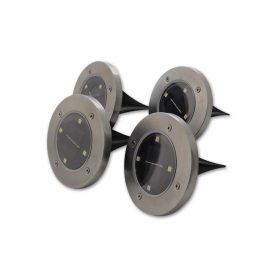 0,4W földbe szúrható kerek napelemes lámpa MasterLED