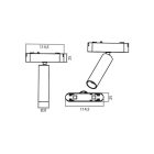 LUXO Spot 7W 4000K mágneses sínes lámpa 48V MasterLED