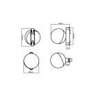 LUXO Spheris 10W 4000K fehér mágneses sínes lámpa 48V MasterLED