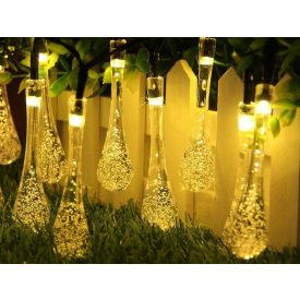  Napelemes csepp alakú girland 20LED 785 cm MasterLED