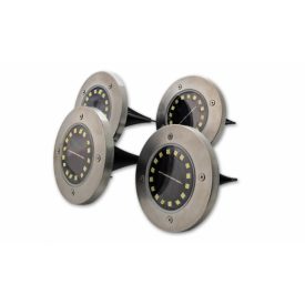 1,2W földbe szúrható kerek napelemes lámpa MasterLED