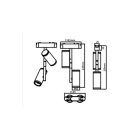 LUXO Ringo 16W 4000K fehér mágneses sínes lámpa 48V MasterLED