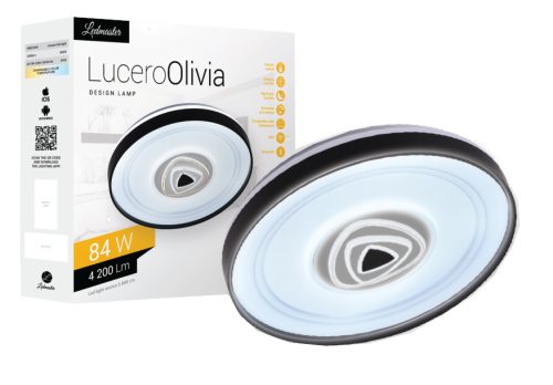 Lucero Olivia 84W LED távirányítós és mobil applikációval vezérelhető mennyezeti lámpa Ledmaster