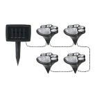 Mancs alakú napelemes 4 LED-es, 4,7 m hosszúságú fényfüzér MasterLED