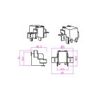 Csatlakozó süllyeszett mágneses sínlámpa rendszerhez 48V MasterLED