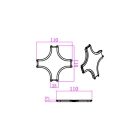 "X" csatlakozó mágneses sínlámpa rendszerhez 48V MasterLED