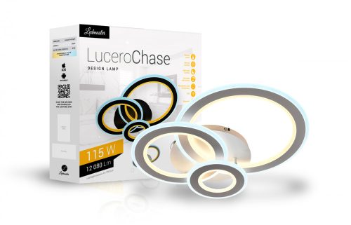 Lucero Chase 115W LED távirányítós és mobil applikációval vezérelhető mennyezeti lámpa LEDmaster
