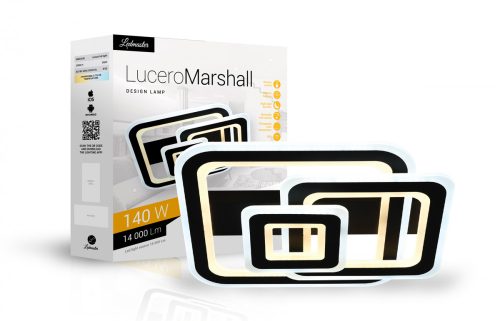 Lucero Marshall 140W LED távirányítós és mobil applikációval vezérelhető mennyezeti lámpa Ledmaster