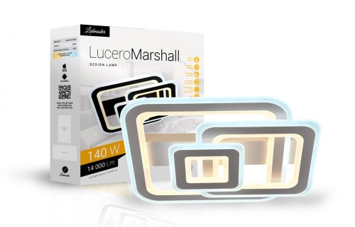 Lucero Marshall 140W LED távirányítós és mobil applikációval vezérelhető mennyezeti lámpa Ledmaster