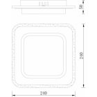 Galaxis Falcon 35W 3000-6500K LED távirányítós mennyezeti lámpa MasterLED