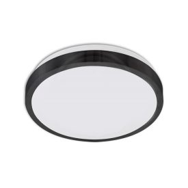 Solen kerek fekete LED mennyezeti lámpa E27 MasterLED