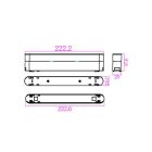 LUXO Mágneses lámparendszer aljzat fehér színben 48V MasterLED