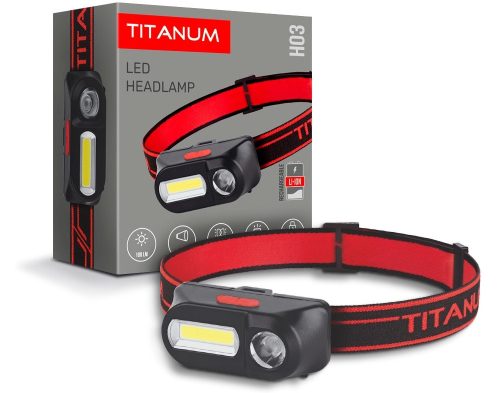 Videx TITANUM 6500K LED Fejlámpa újratölthető akkumulátorral Ledmaster
