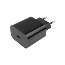   Ecolight 20 W-os USB-C fali töltő, fekete, gyorstöltéssel Ledmaster