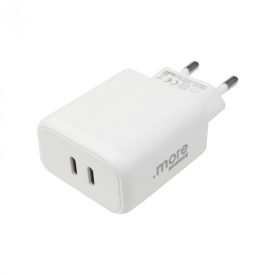 Ecolight 20 W-os 2 db USB-C fali töltő, fehér Ledmaster