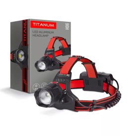   Titanum LED fejlámpa újratölthető akkumulátorral 6500K Videx 