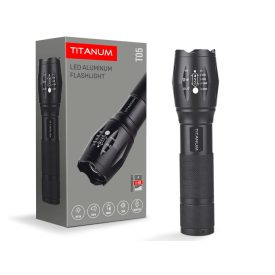 Hordozható LED zseblámpa 6500K Videx Titanium
