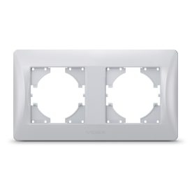 Ezüst színű dupla vízszintes keret Videx Binera