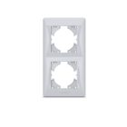 Ezüst színű dupla függőleges keret Videx Binera