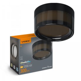   9W 2400K/3200K/4300K falra és mennyezetre szerelhető LED lámpa fekete Videx