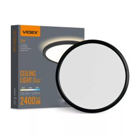 22W CCT IP54 fekete mennyezeti lámpa Videx