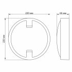 Inga 18W 5000K IP65 LED mennyezeti lámpa Videx