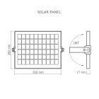 20W 5000K IP65 napelemes LED reflektor Videx