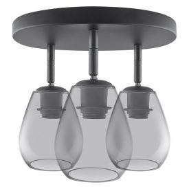   Vintage 1906 Cone Spot x 3 Glass Smoke mennyezeti lámpa LEDvance