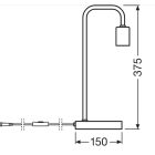 Vintage 1906 Pipe Table asztali lámpa LEDvance