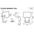 15W 4000K IP55 LED reflektor mozgásérzékelővel Endura Pro Flood Sensor LEDvance