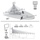 27W 4000K IP55 LED reflektor mozgásérzékelővel Endura Pro Flood Sensor LEDvance