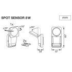 8W 4000K IP55 LED reflektor mozgásérzékelővel Endura Pro Spo LEDvance