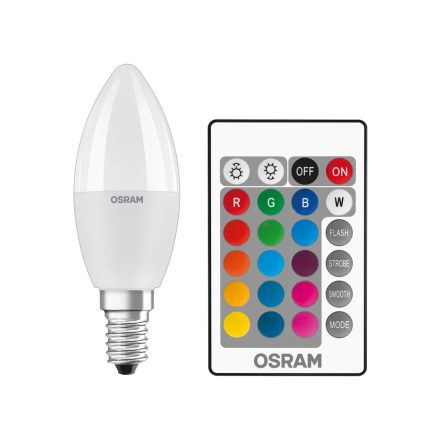 4,9W RGB+W E14 LED fényforrás távirányítóval LEDvance