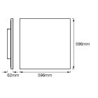 40W 3000K IP20 szögletes LED panel LEDvance
